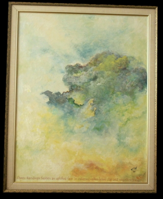 rain cloud at dawn